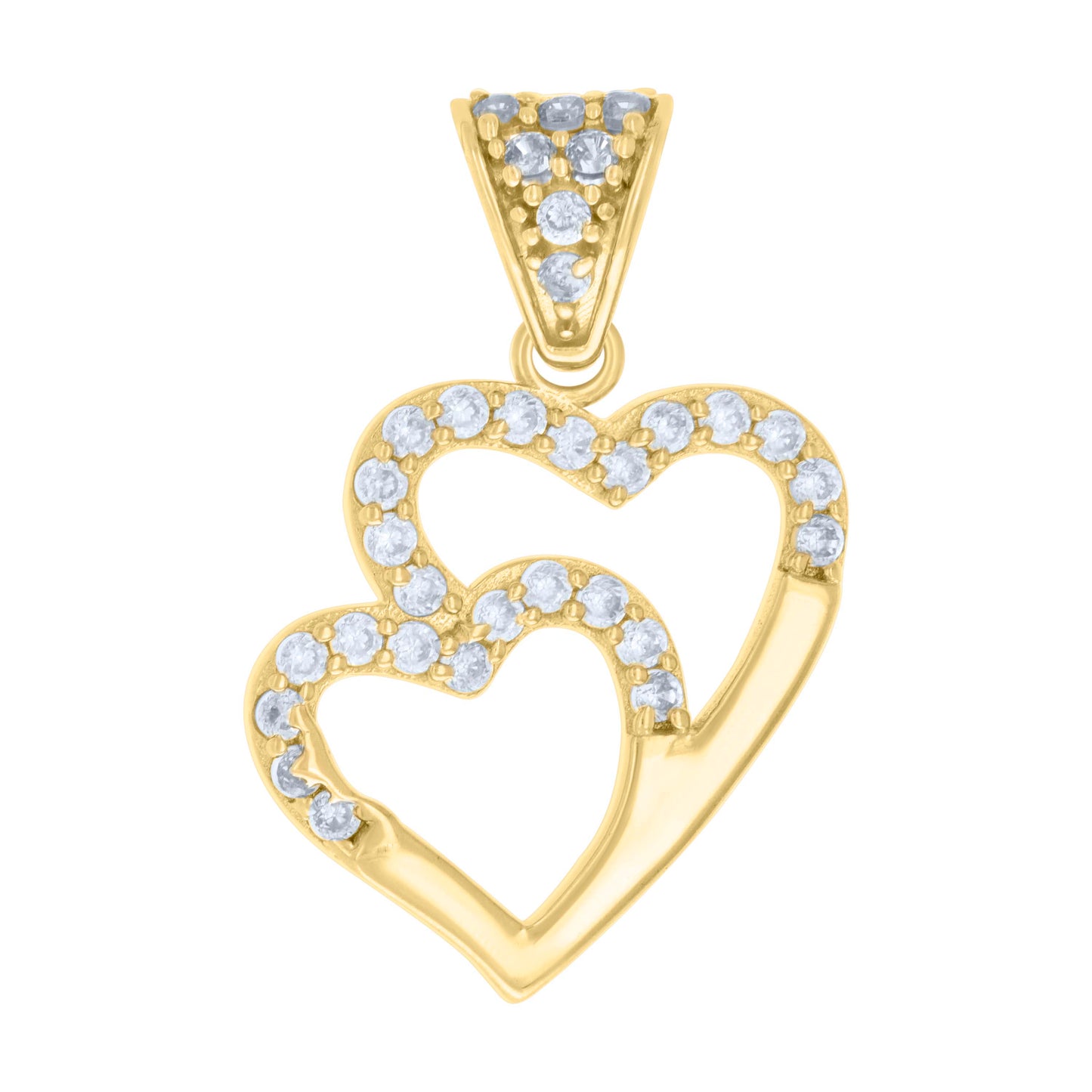 14Kt Gold Cz Pendant