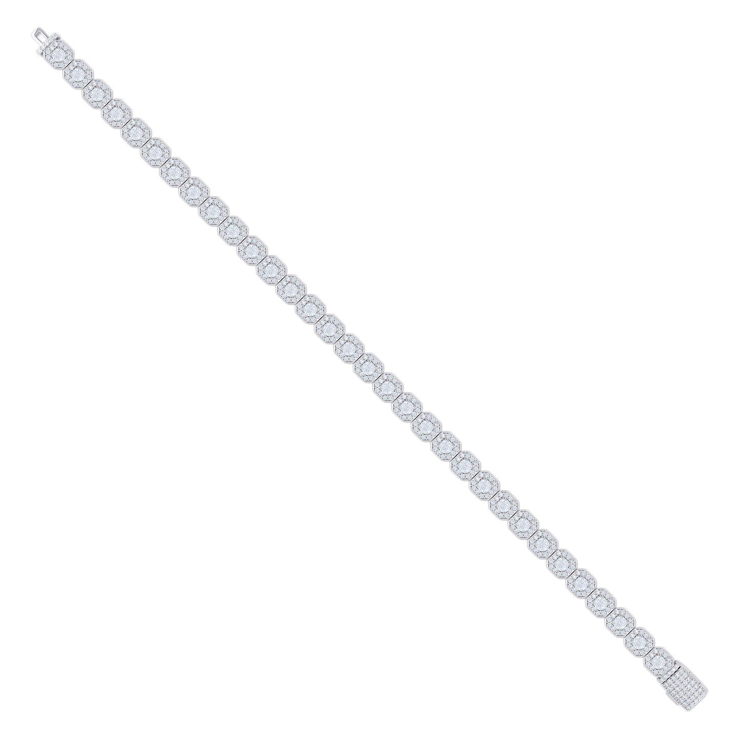 925 Sterling Silver Moissanite Necklace 6mm
