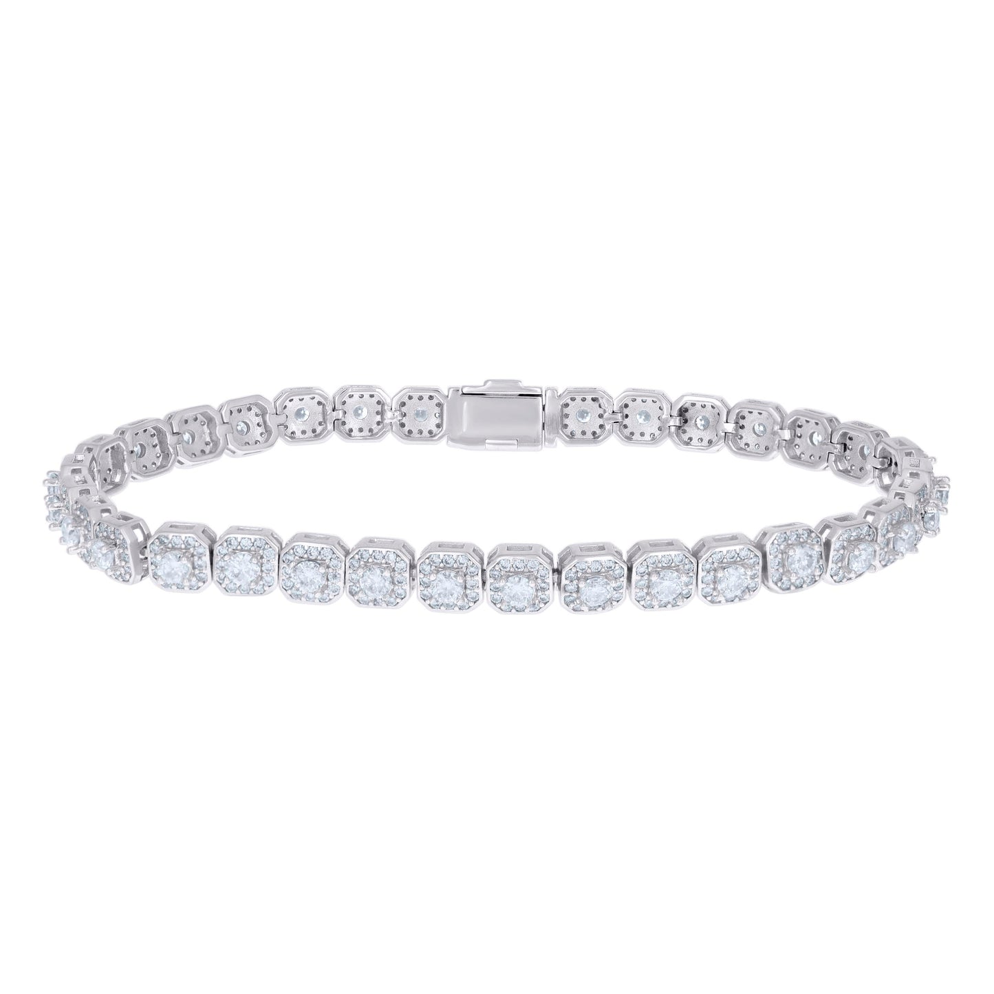 925 Sterling Silver Moissanite Necklace 6mm