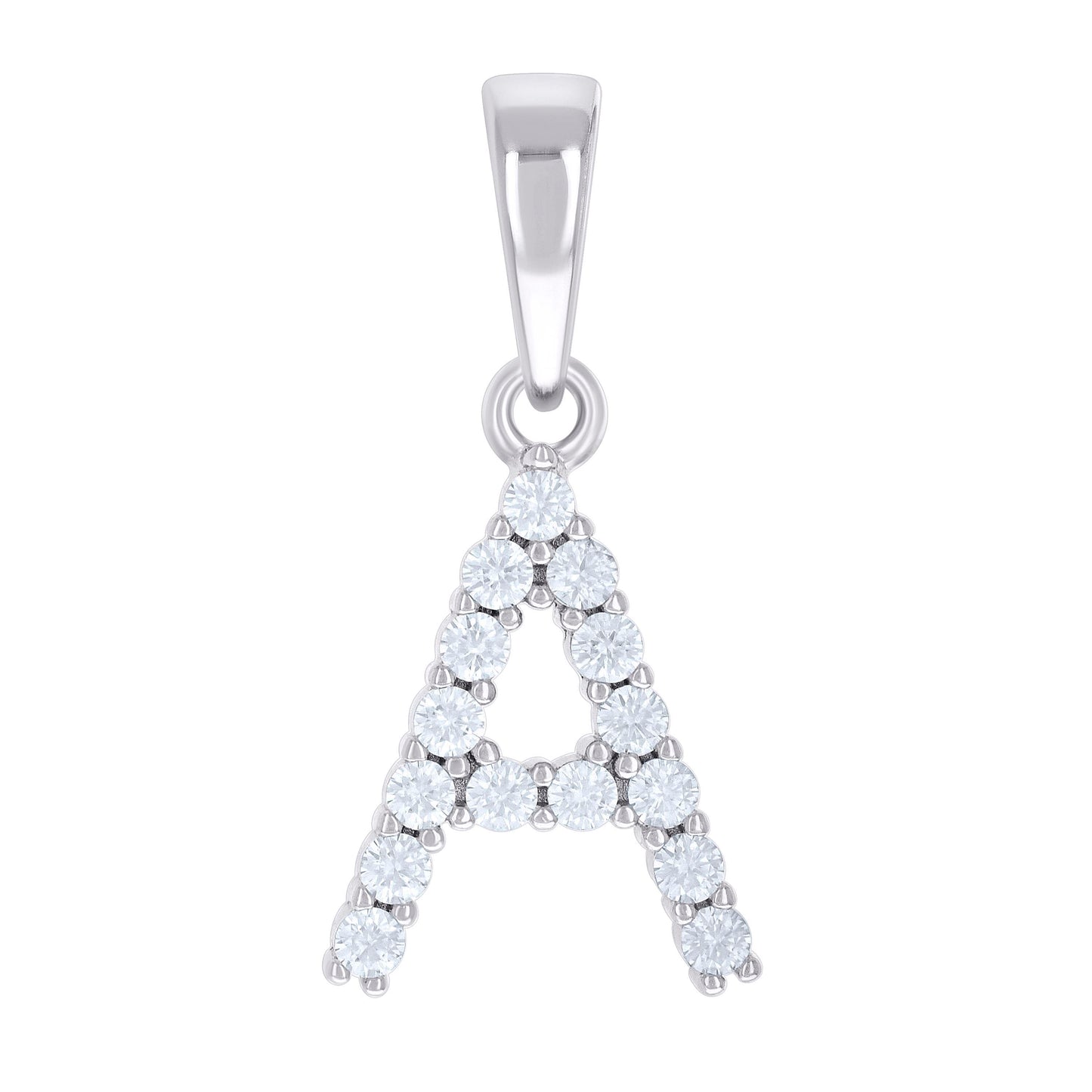 925 Sterling Silver 0.47Ctw Moissanite Pendant Let