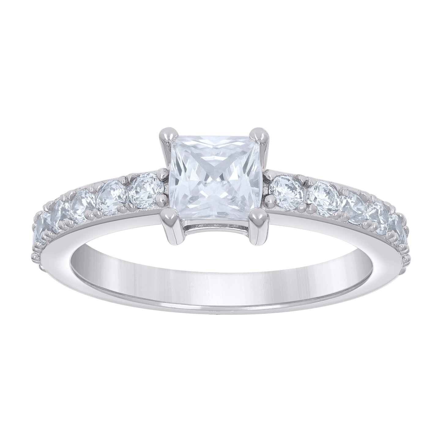 925 Sterling Silver Cz Ring S5