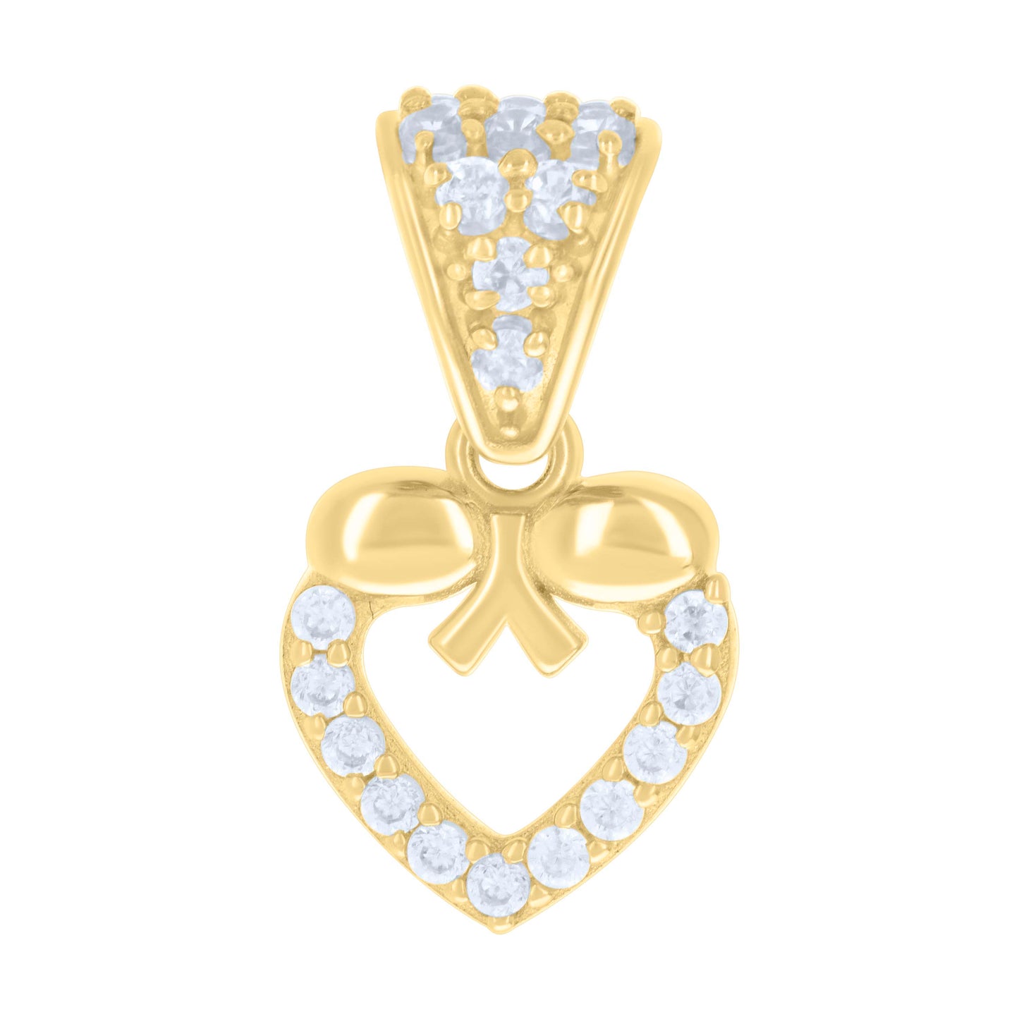 14Kt Gold Cz Pendant