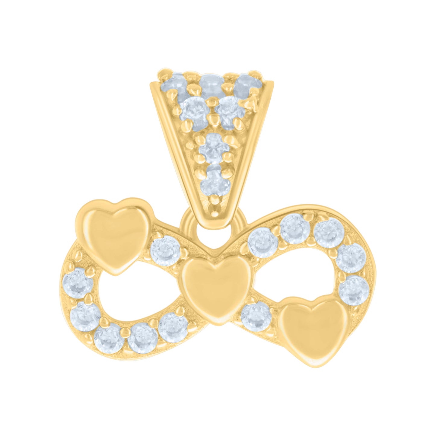14Kt Gold Cz Pendant