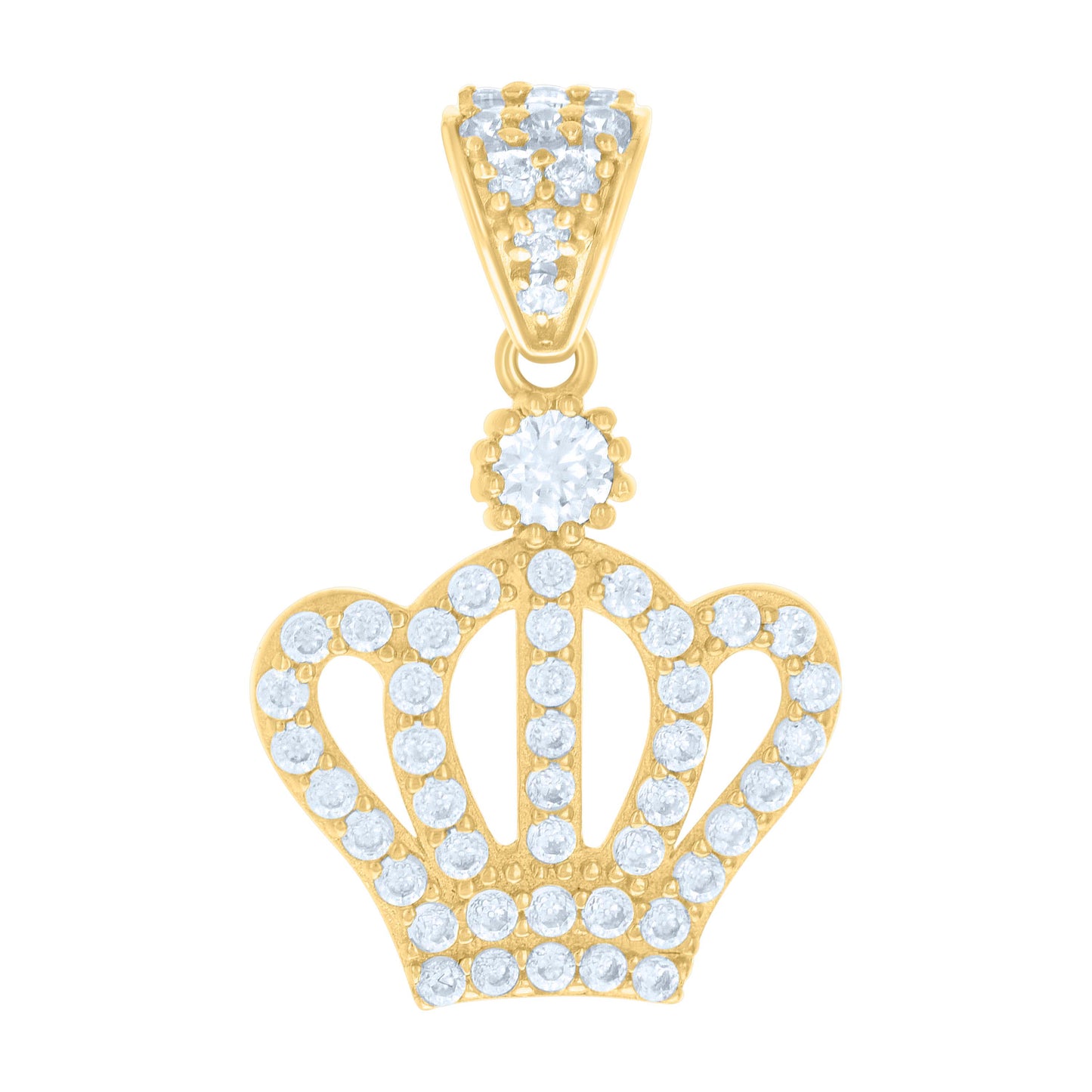 14Kt Gold Cz Pendant