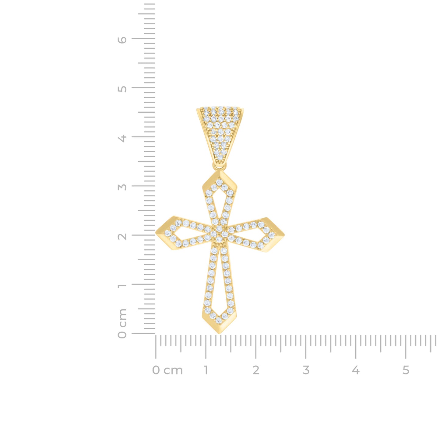 14Kt Gold Cz Pendant