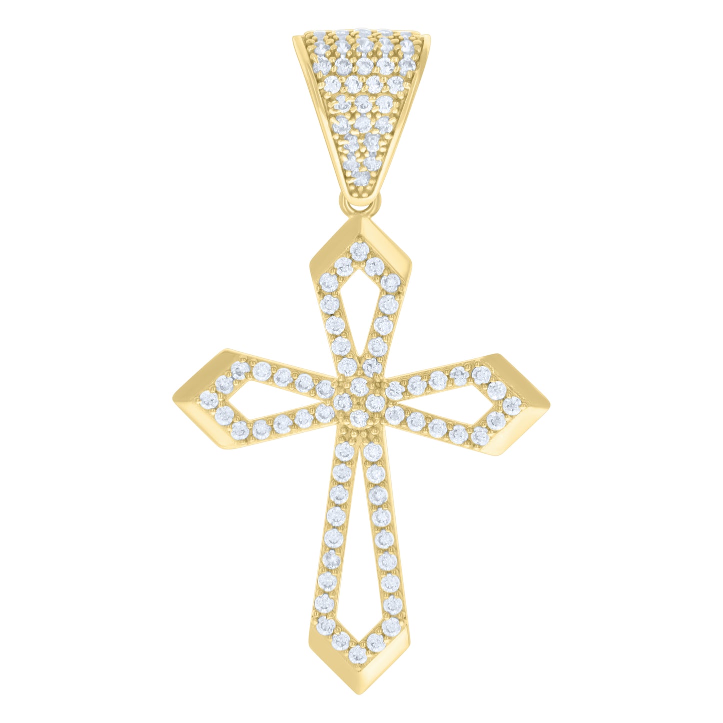 14Kt Gold Cz Pendant