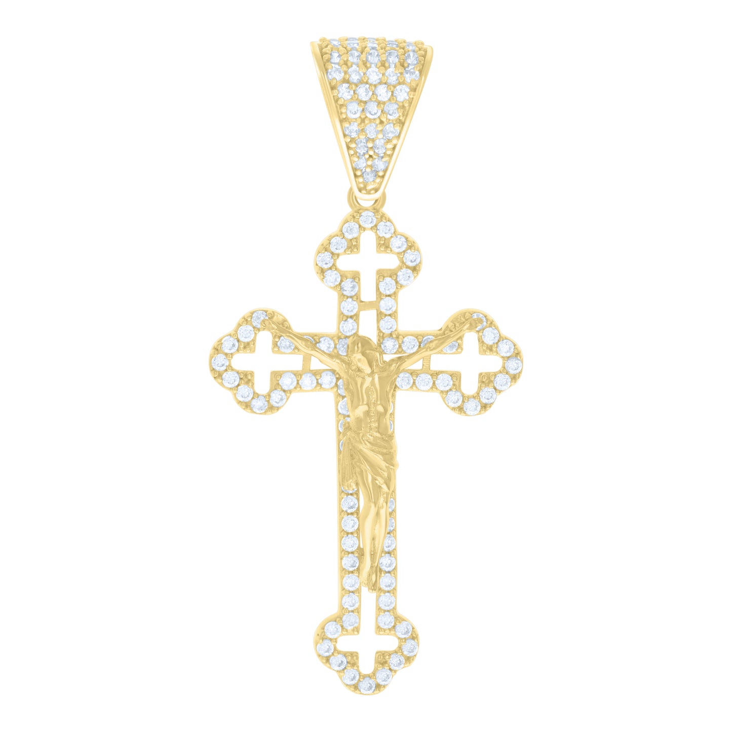 14Kt Gold Cz Pendant