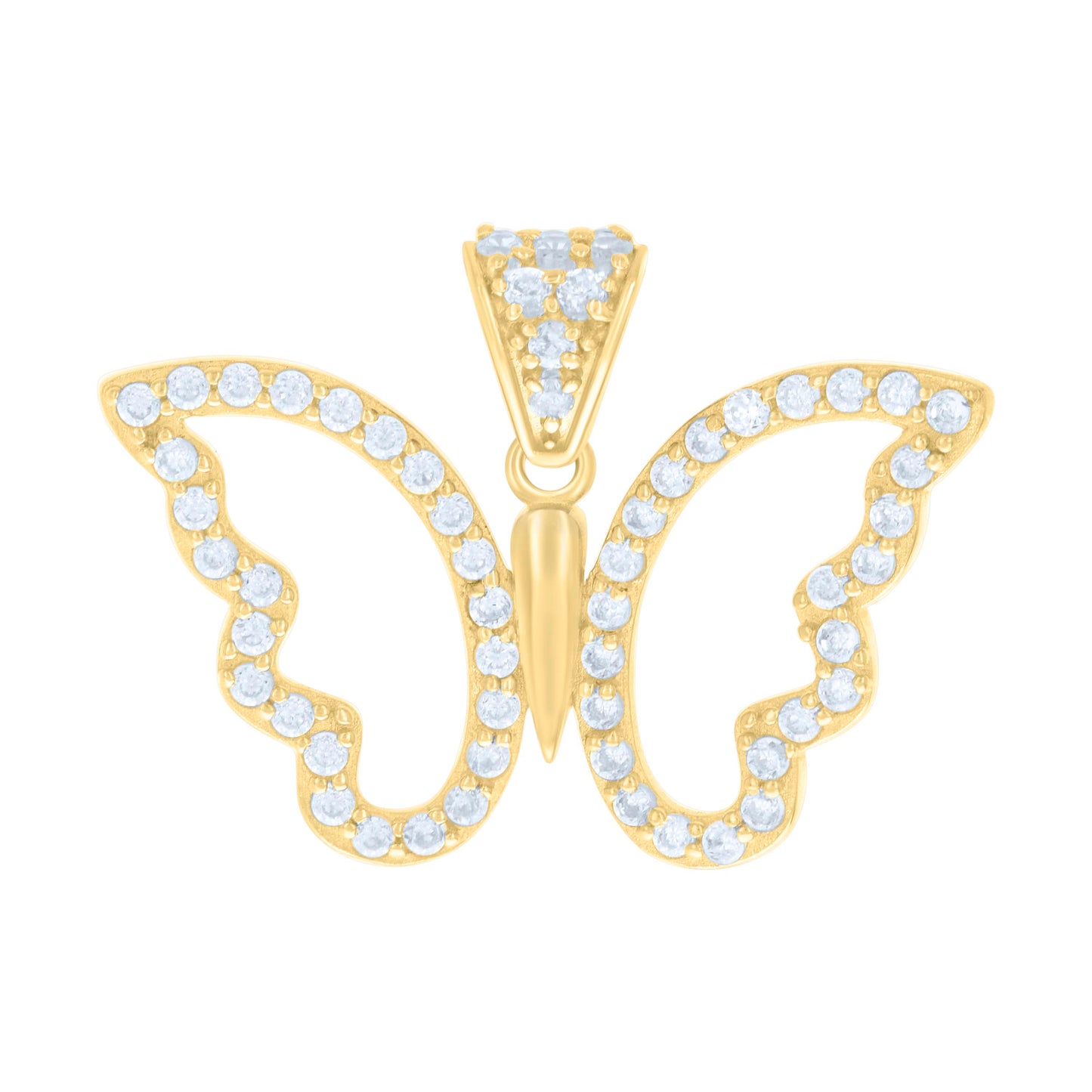 14Kt Gold Cz Pendant