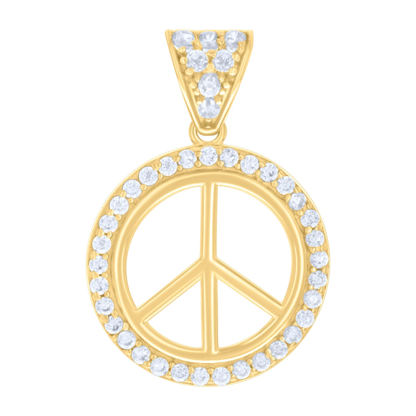 14Kt Gold Cz Pendant