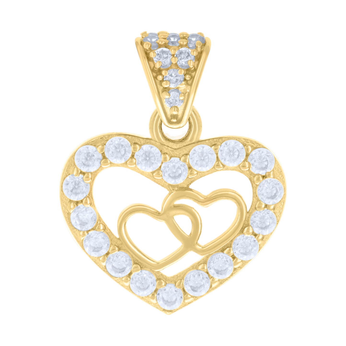 14Kt Gold Cz Pendant