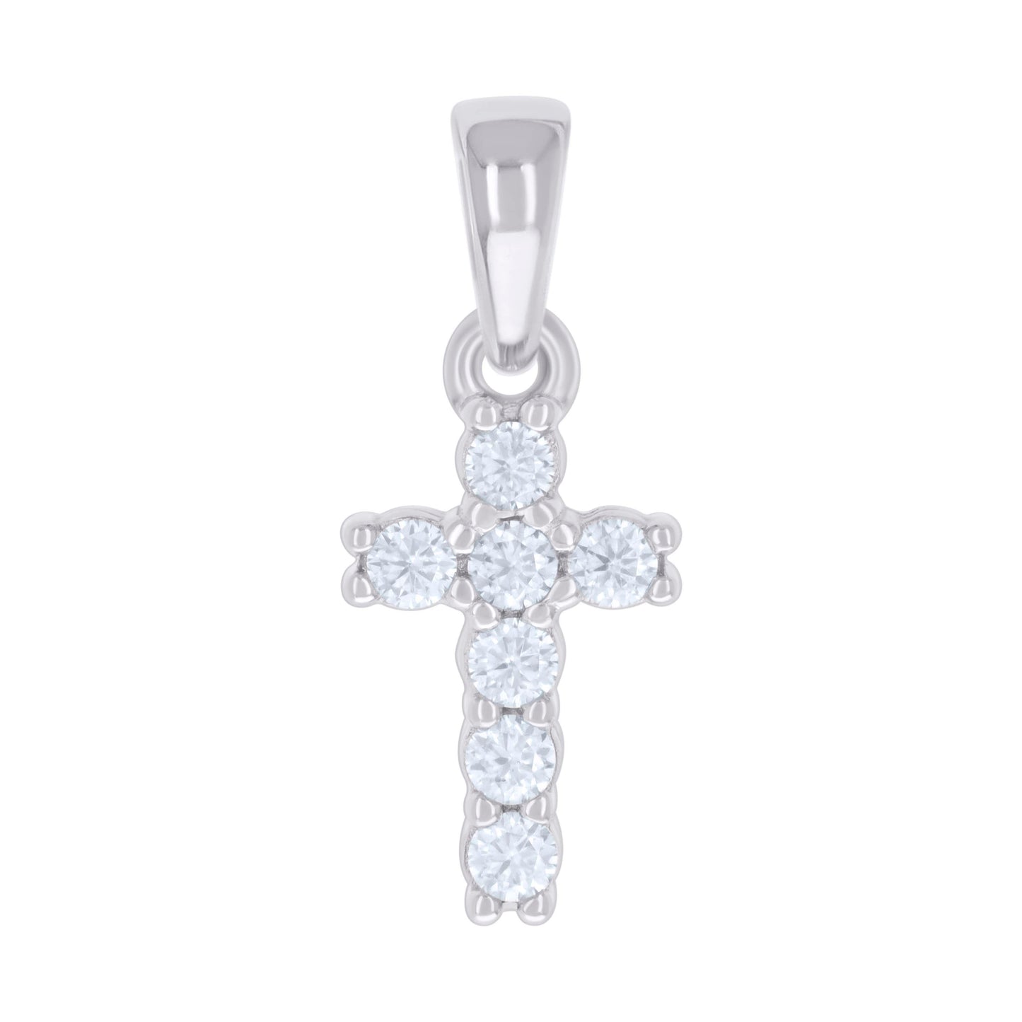 925 Sterling Silver 0.22Ctw Moissanite Pendant
