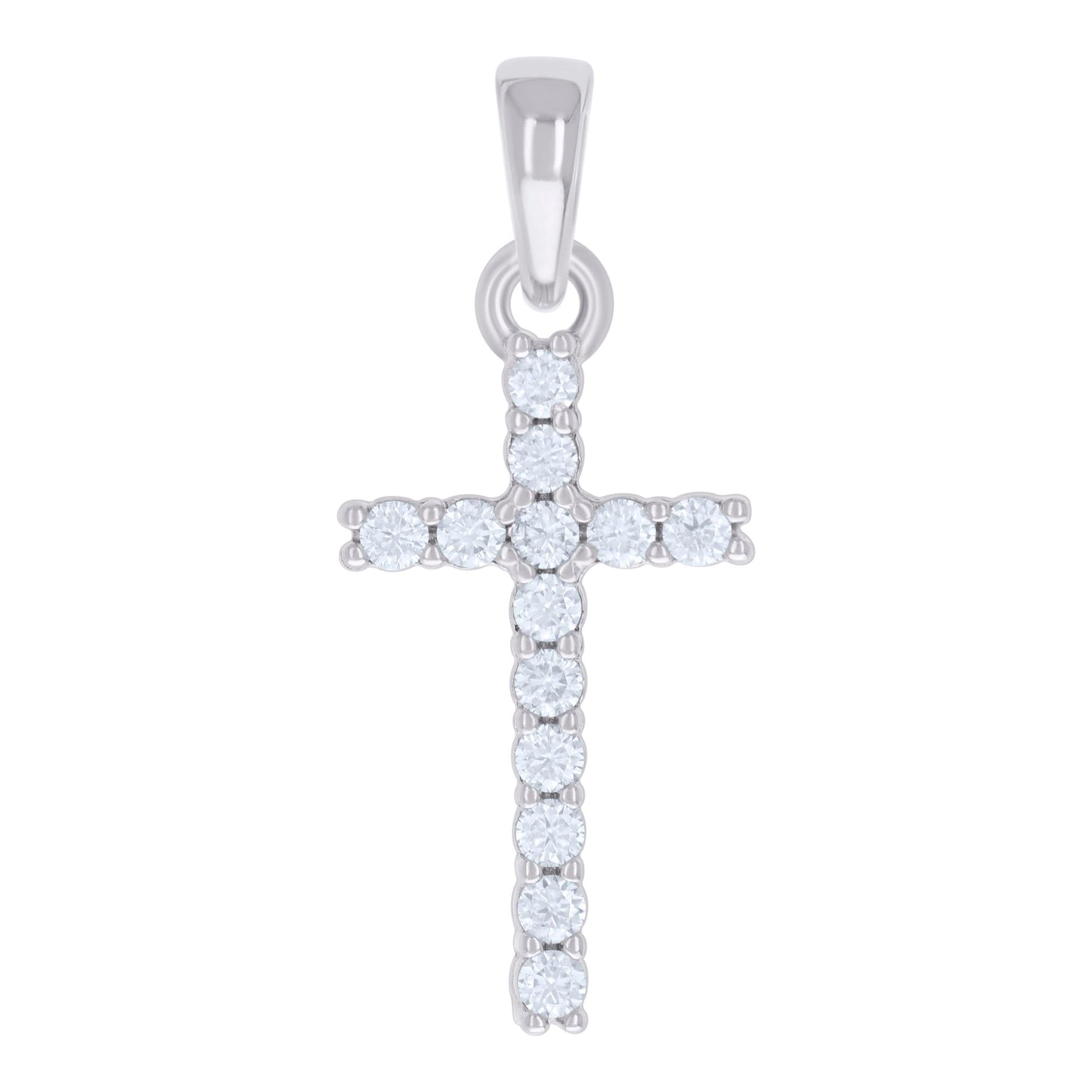 925 Sterling Silver 0.41Ctw Moissanite Pendant