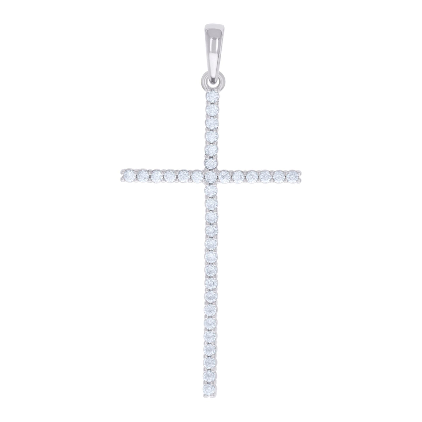 925 Sterling Silver 1.10Ctw Moissanite Pendant