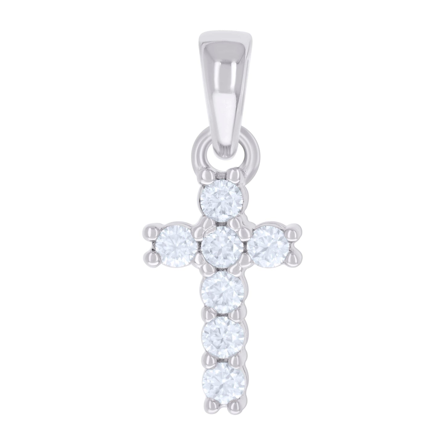925 Sterling Silver 0.42Ctw Moissanite Pendant