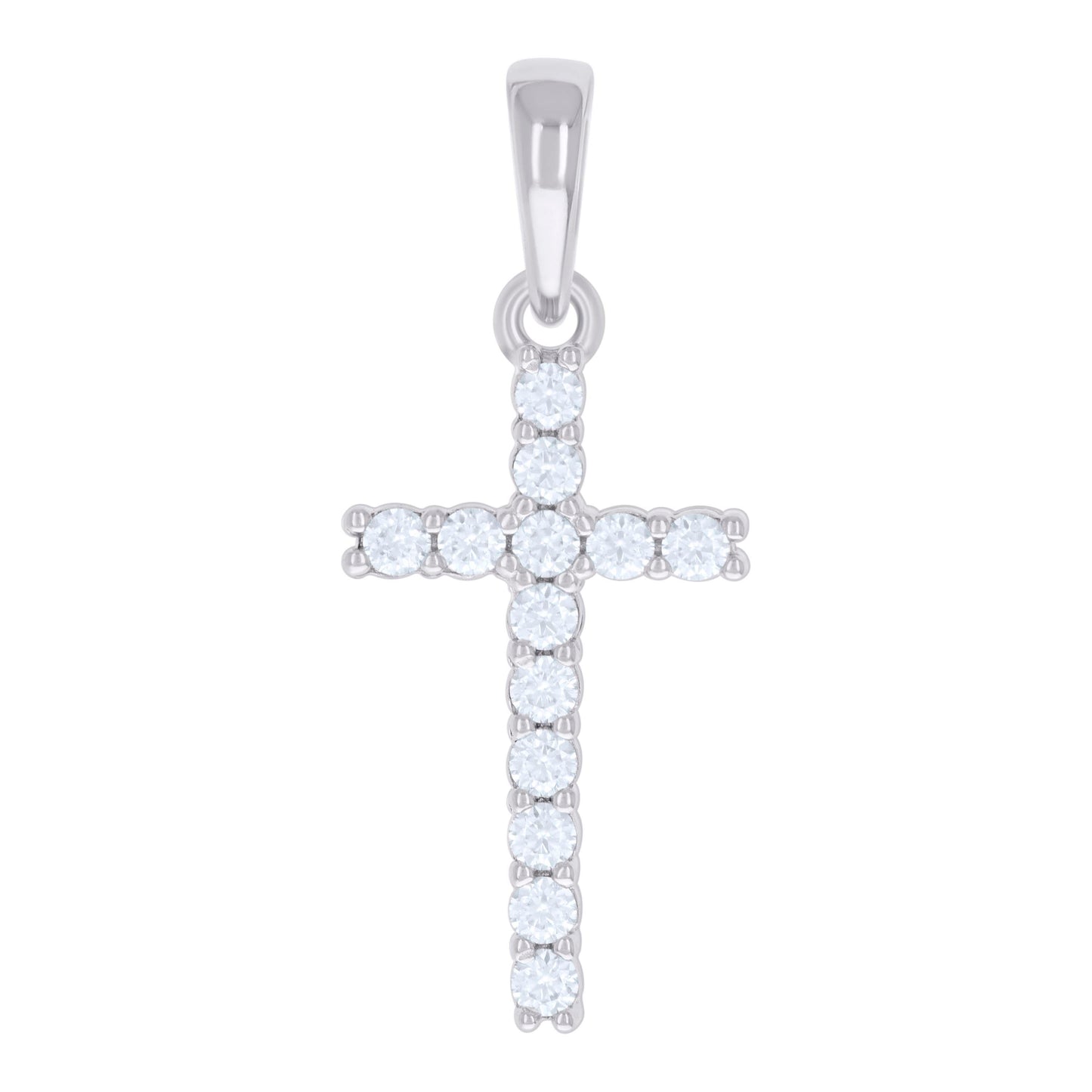 925 Sterling Silver 0.78Ctw Moissanite Pendant