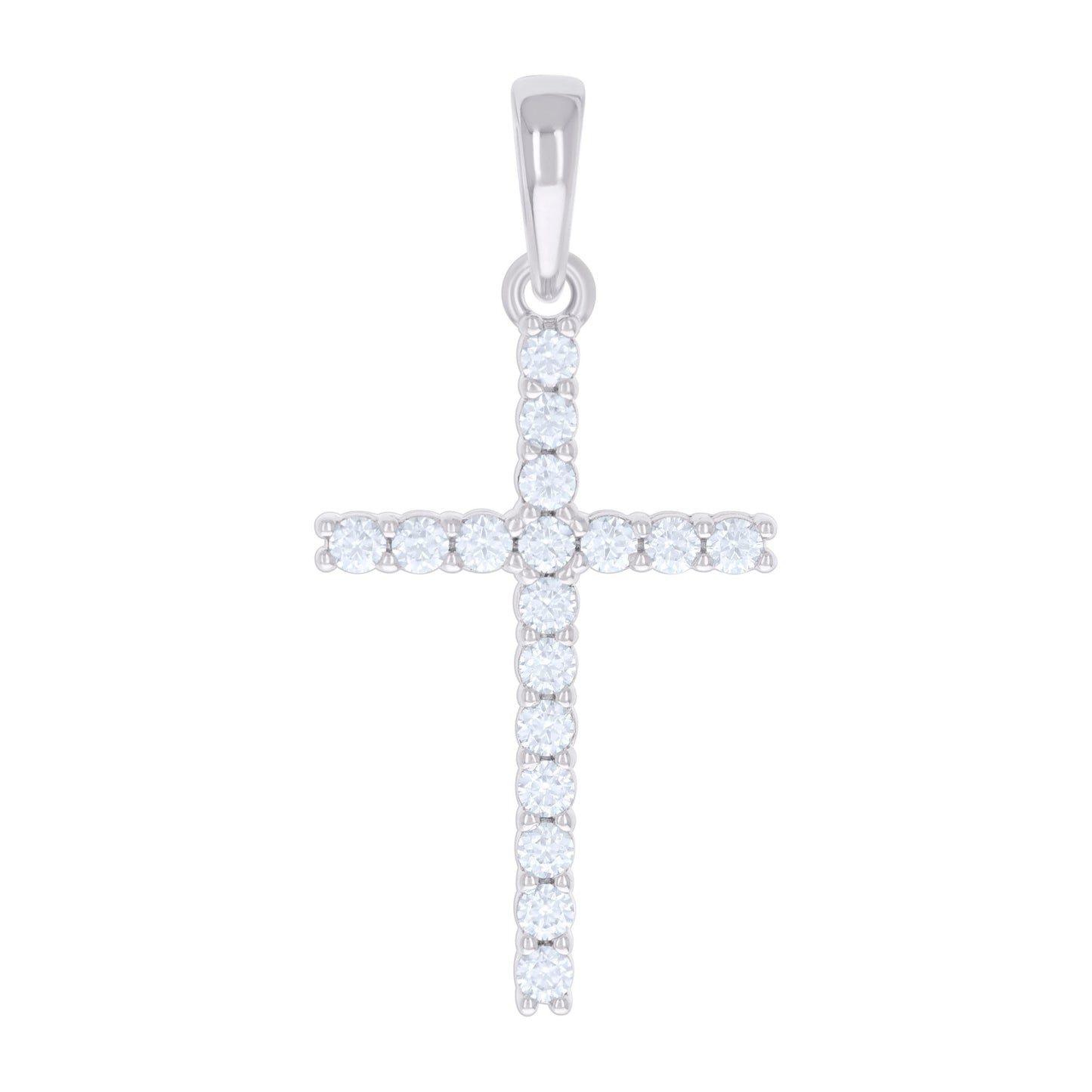 925 Sterling Silver 1.02Ctw Moissanite Pendant