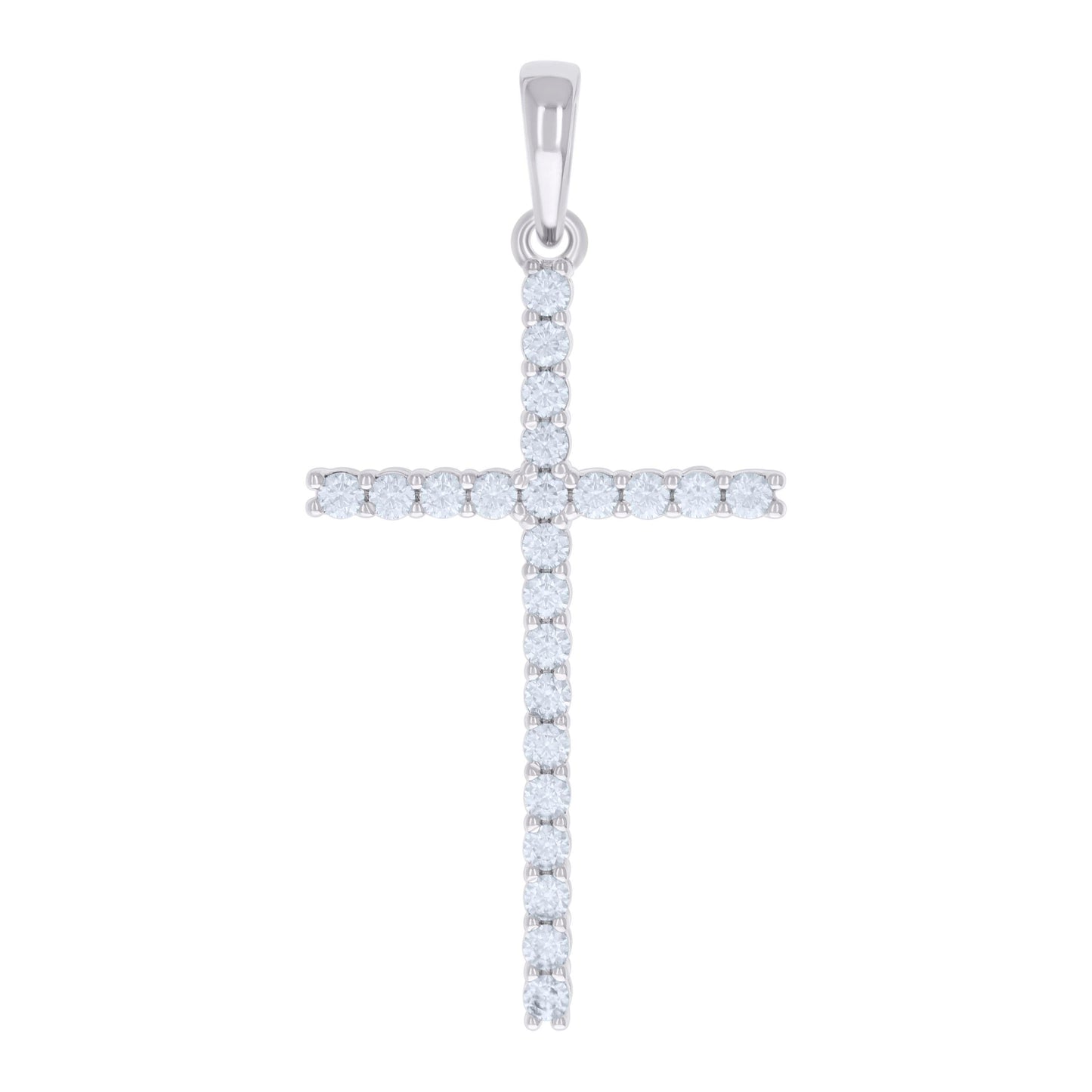 925 Sterling Silver 1.38Ctw Moissanite Pendant