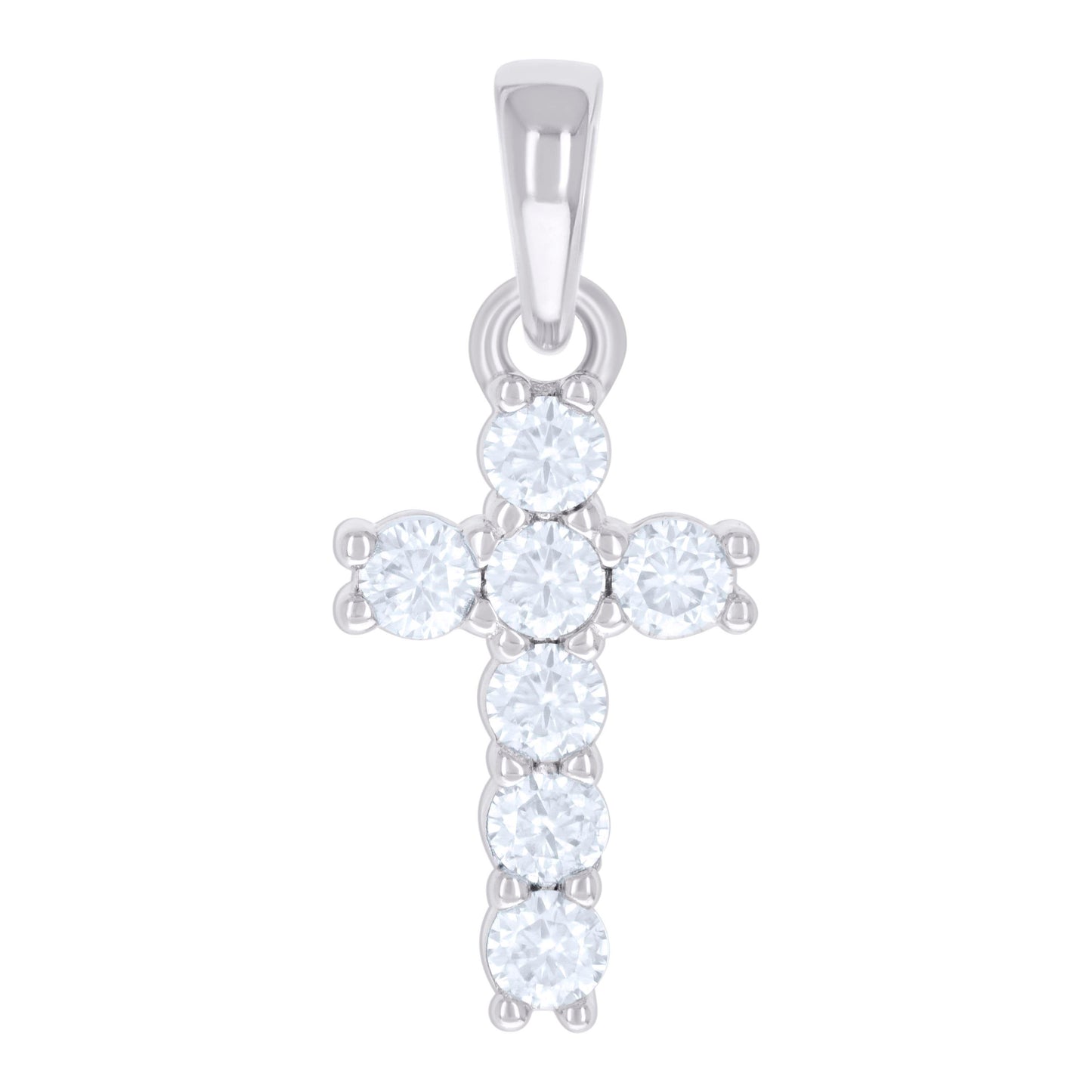 925 Sterling Silver 0.74Ctw Moissanite Pendant