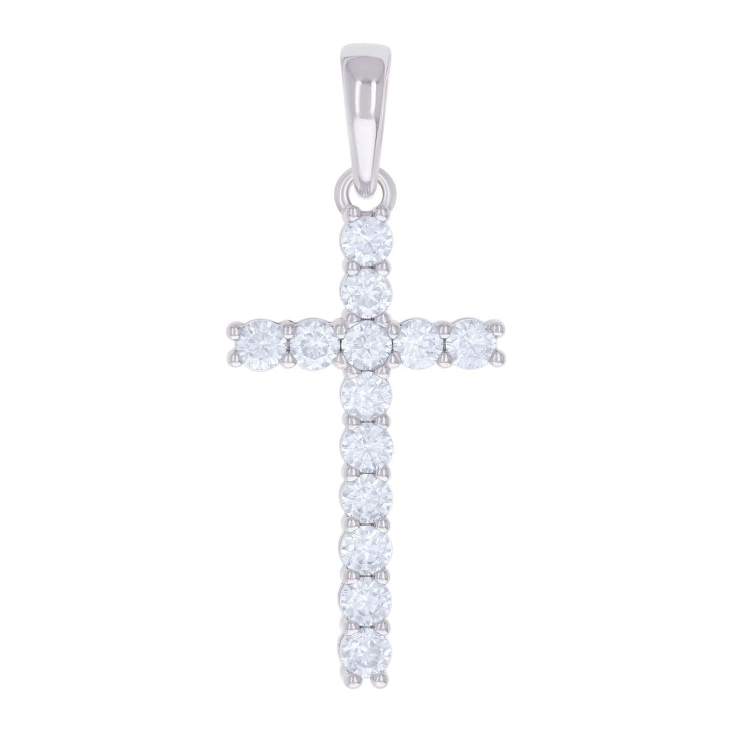 925 Sterling Silver 1.37Ctw Moissanite Pendant