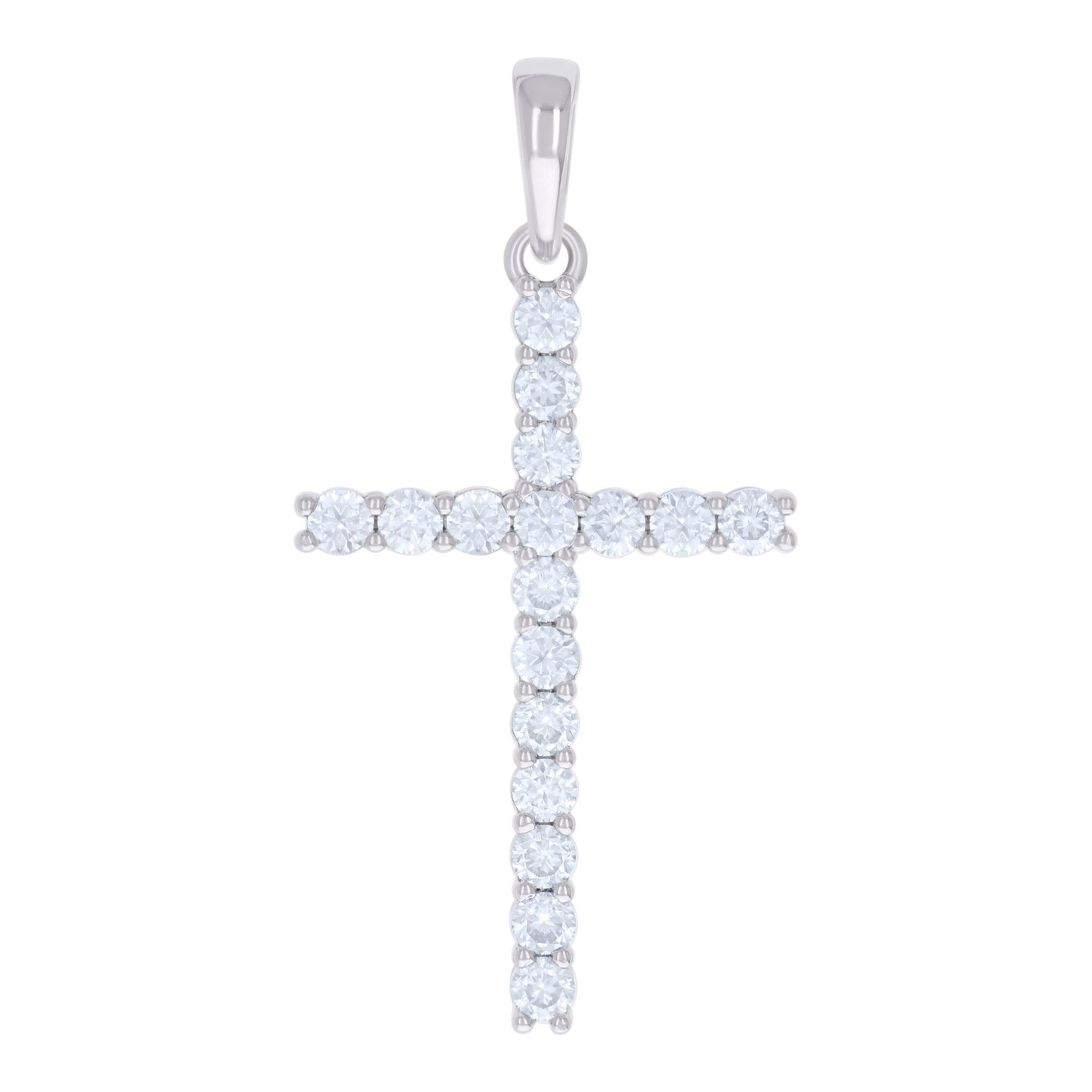 925 Sterling Silver 1.79Ctw Moissanite Pendant