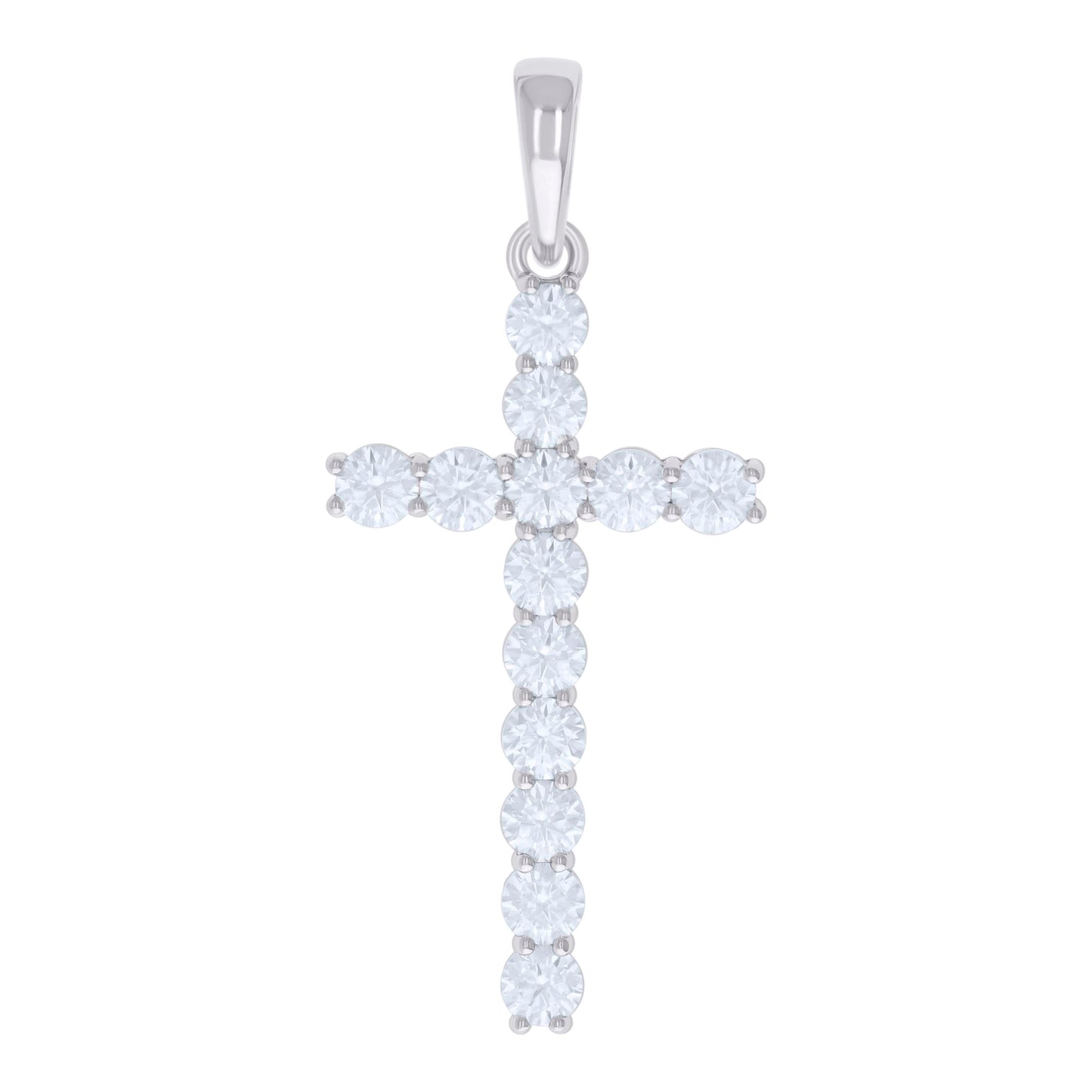 925 Sterling Silver 6.83Ctw Moissanite Pendant