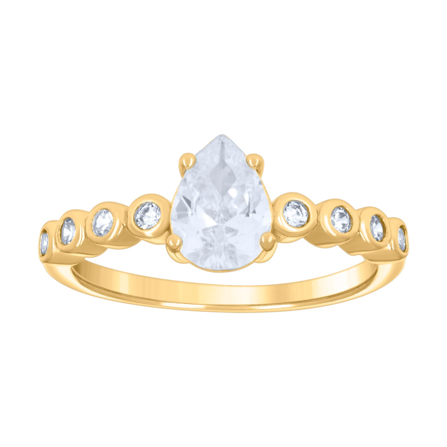 925 Sterling Silver Cz Ring S5