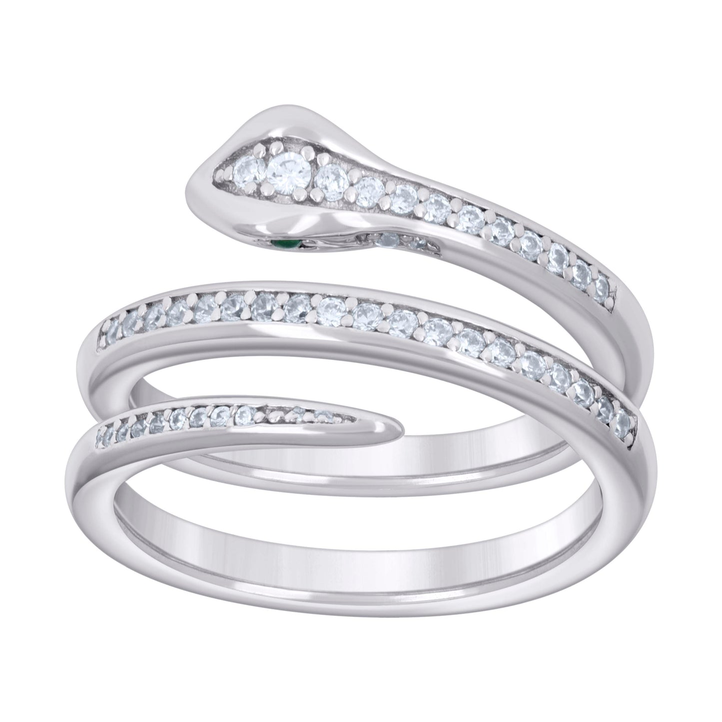 925 Sterling Silver Cz Ring S6