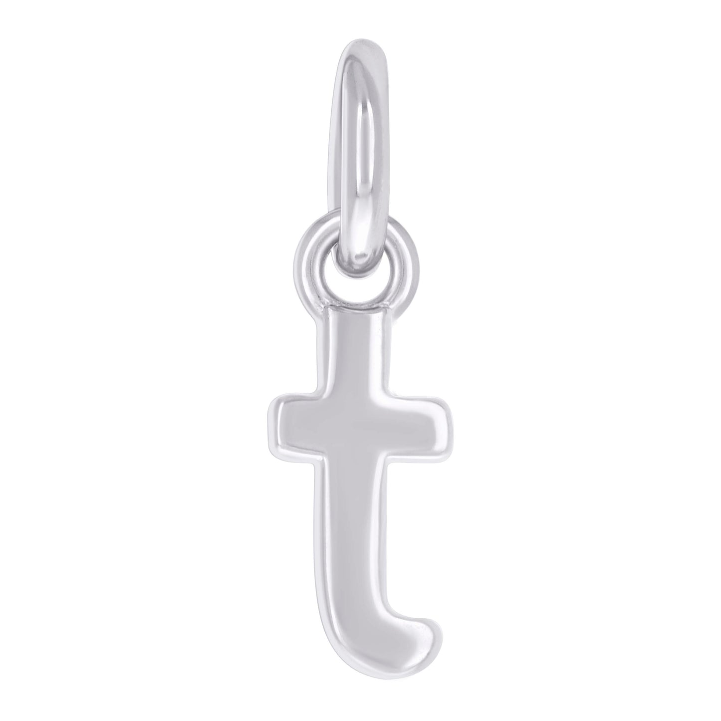 925 Sterling Silver Initial Pendant "T"