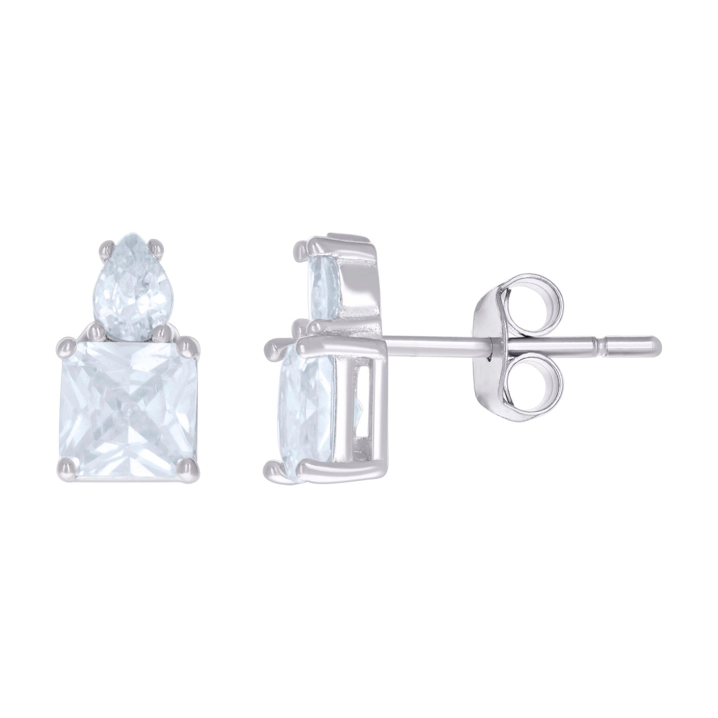 925 Sterling Silver Cz Earrings