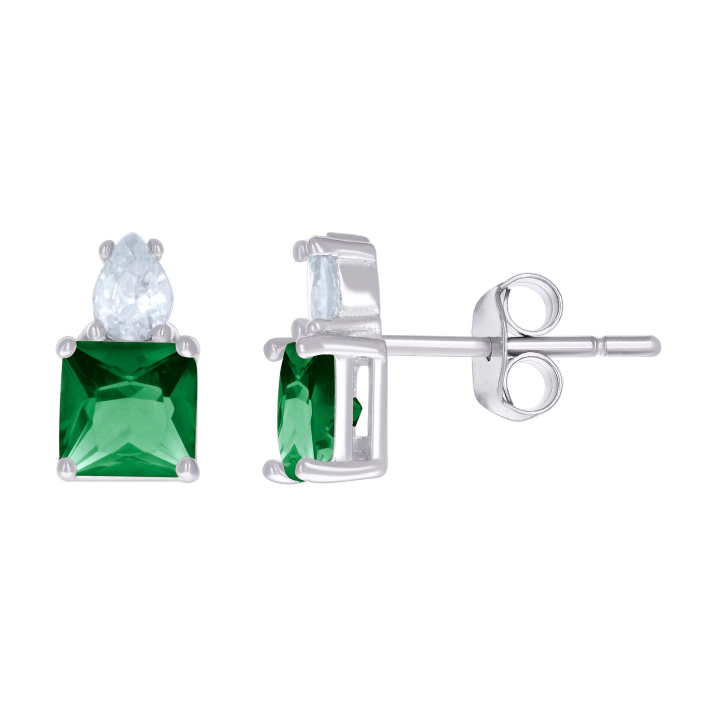 925 Sterling Silver Cz Earrings