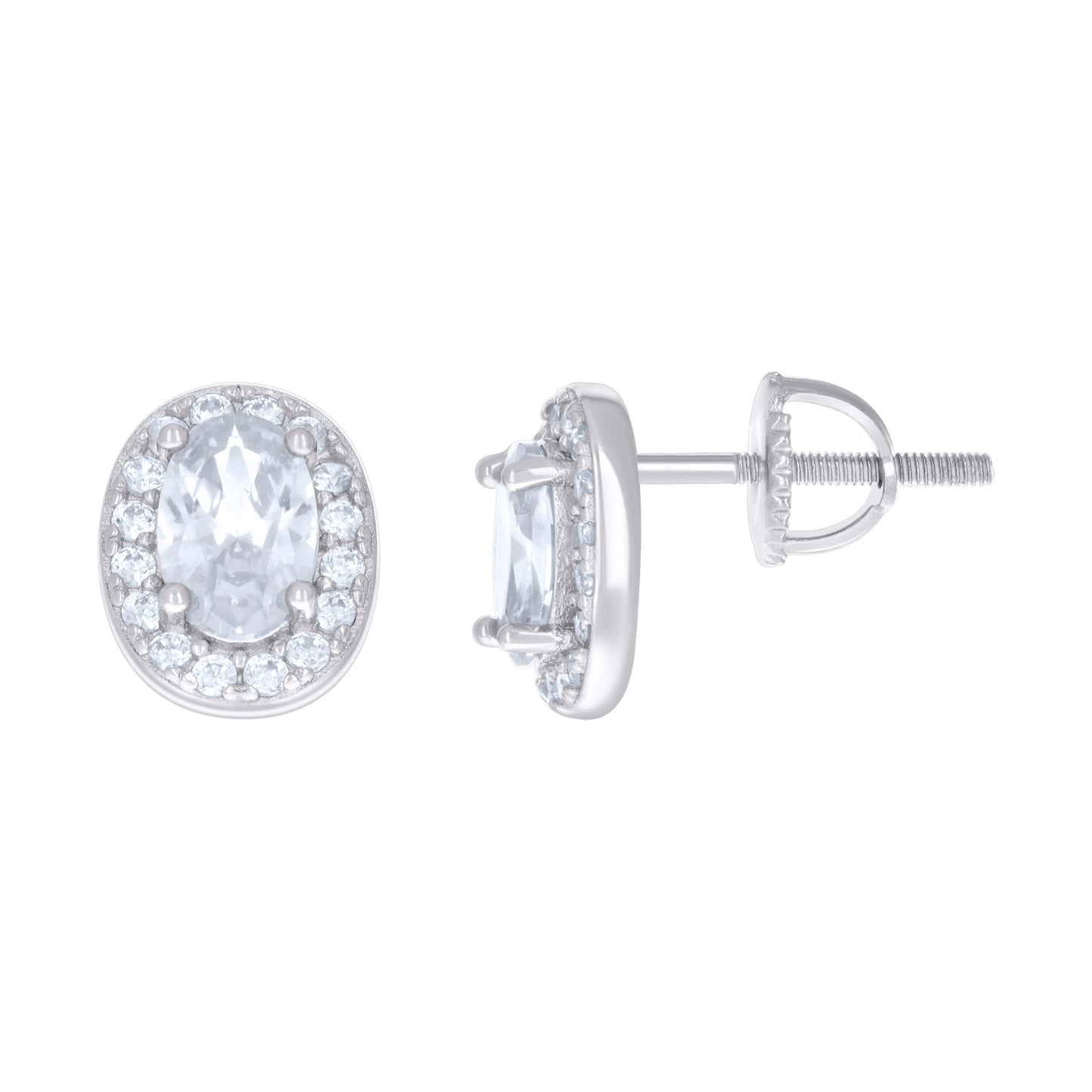 925 Sterling Silver Cz Earrings