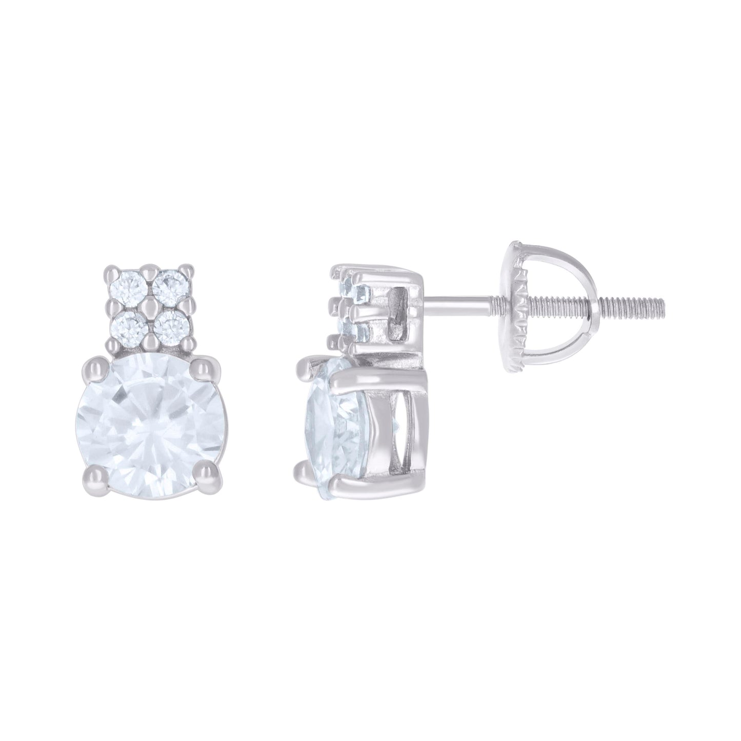 925 Sterling Silver Cz Earrings