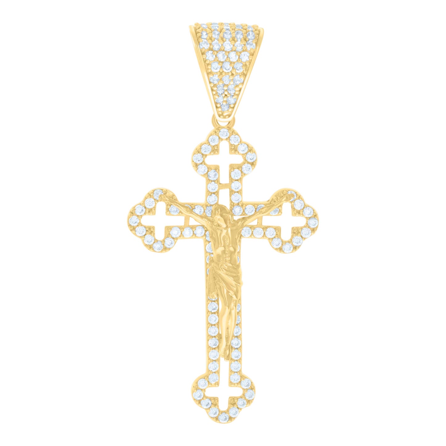 10Kt Gold Cz Pendant