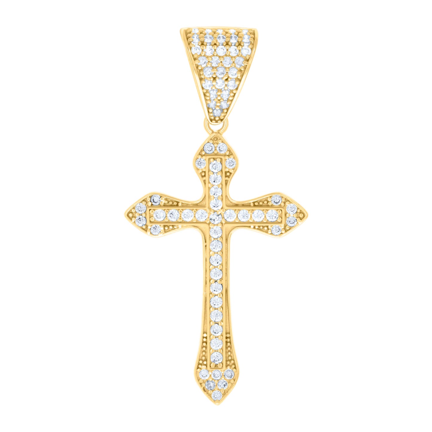 10Kt Gold Cz Pendant