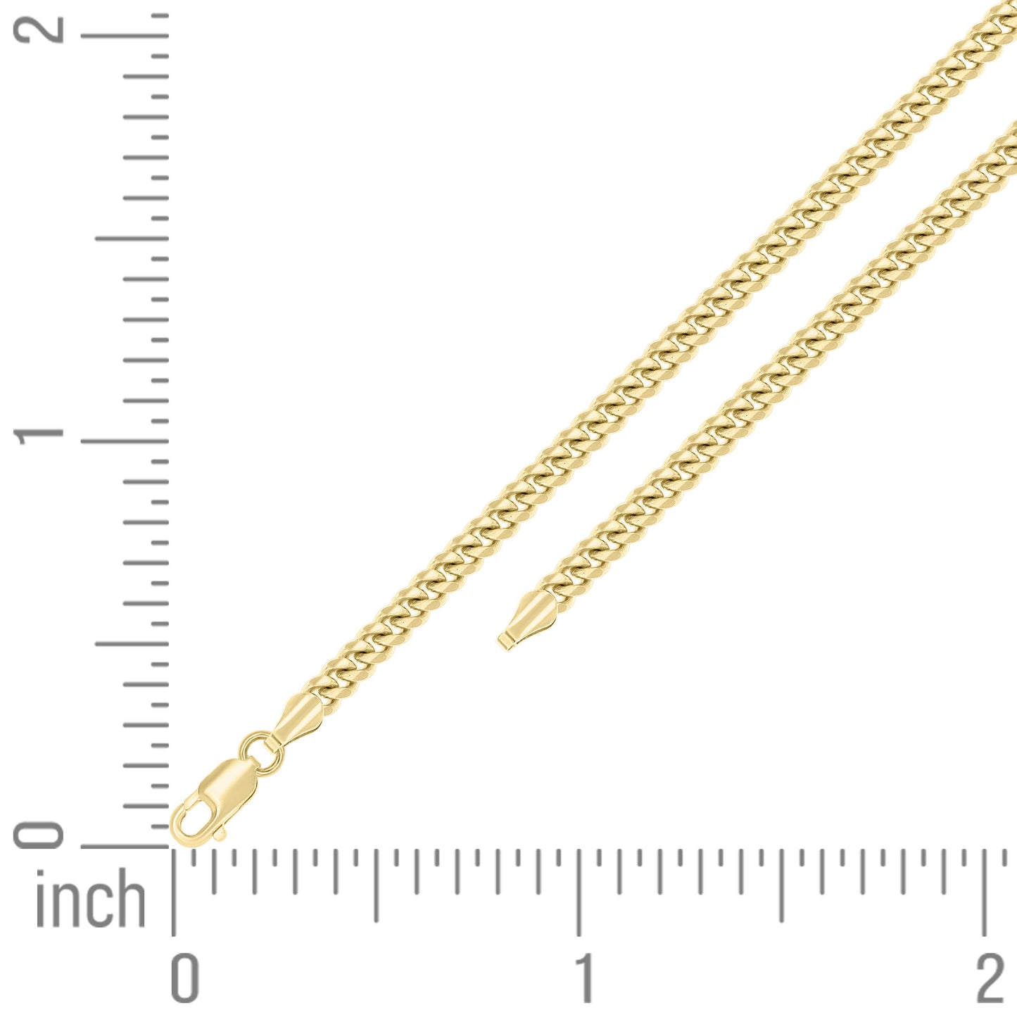 925 Silver Solid Miami Cuban Chain 4.1mm