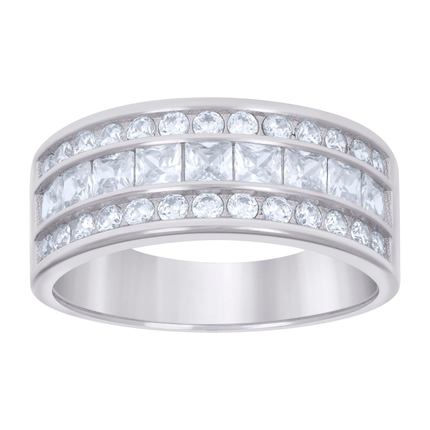 925 Sterling Silver 0.50Ctw Moissanite Ring S6