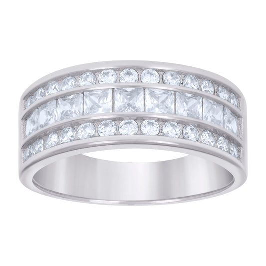 925 Sterling Silver 0.50Ctw Moissanite Ring S6