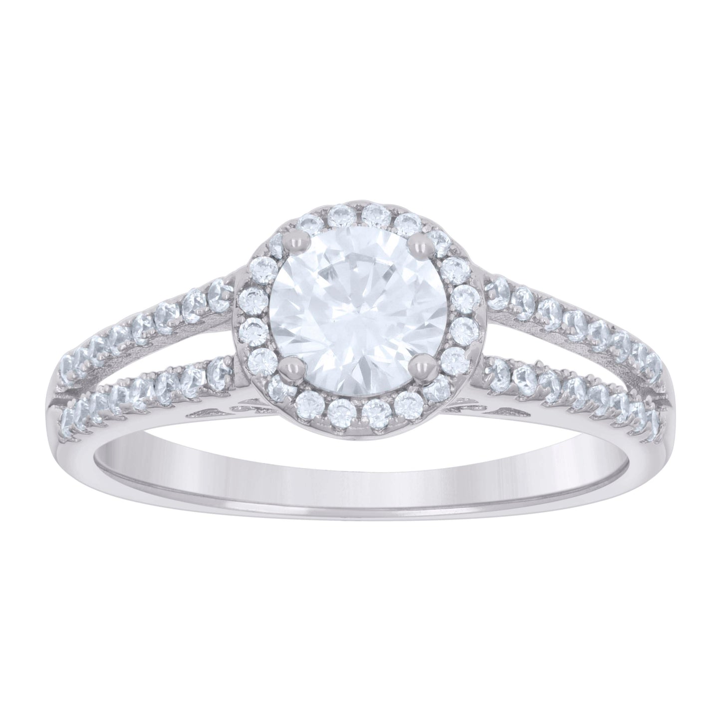 925 Silver Ring With Moissanite S6 Ctw 1.30