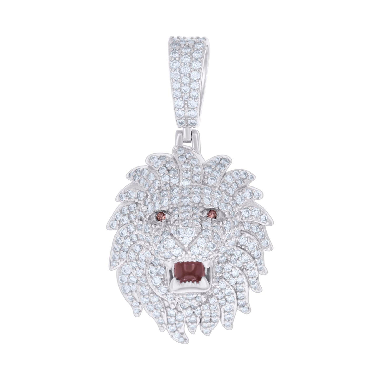 925 Sterling Silver 2.81Ctw Moissanite Pendant