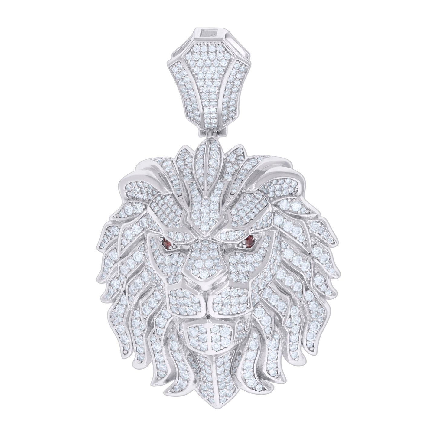 925 Sterling Silver 7.15Ctw Moissanite Pendant