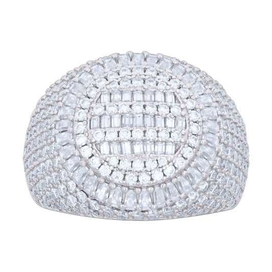 925 Sterling Silver R:2.93Ctw, B:1.65Ctw Moissanit