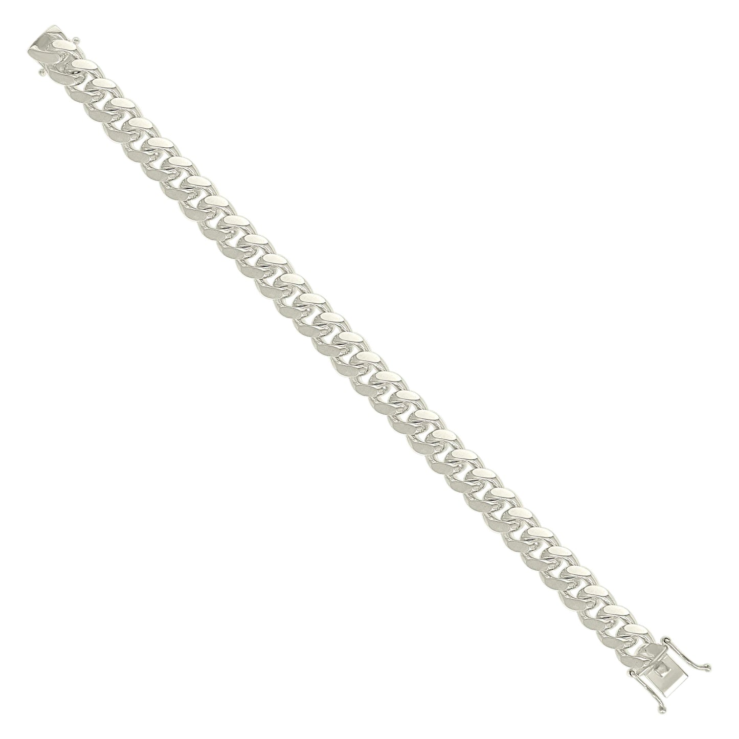 925 Silver Solid Miami Cuban Chain 9.8mm
