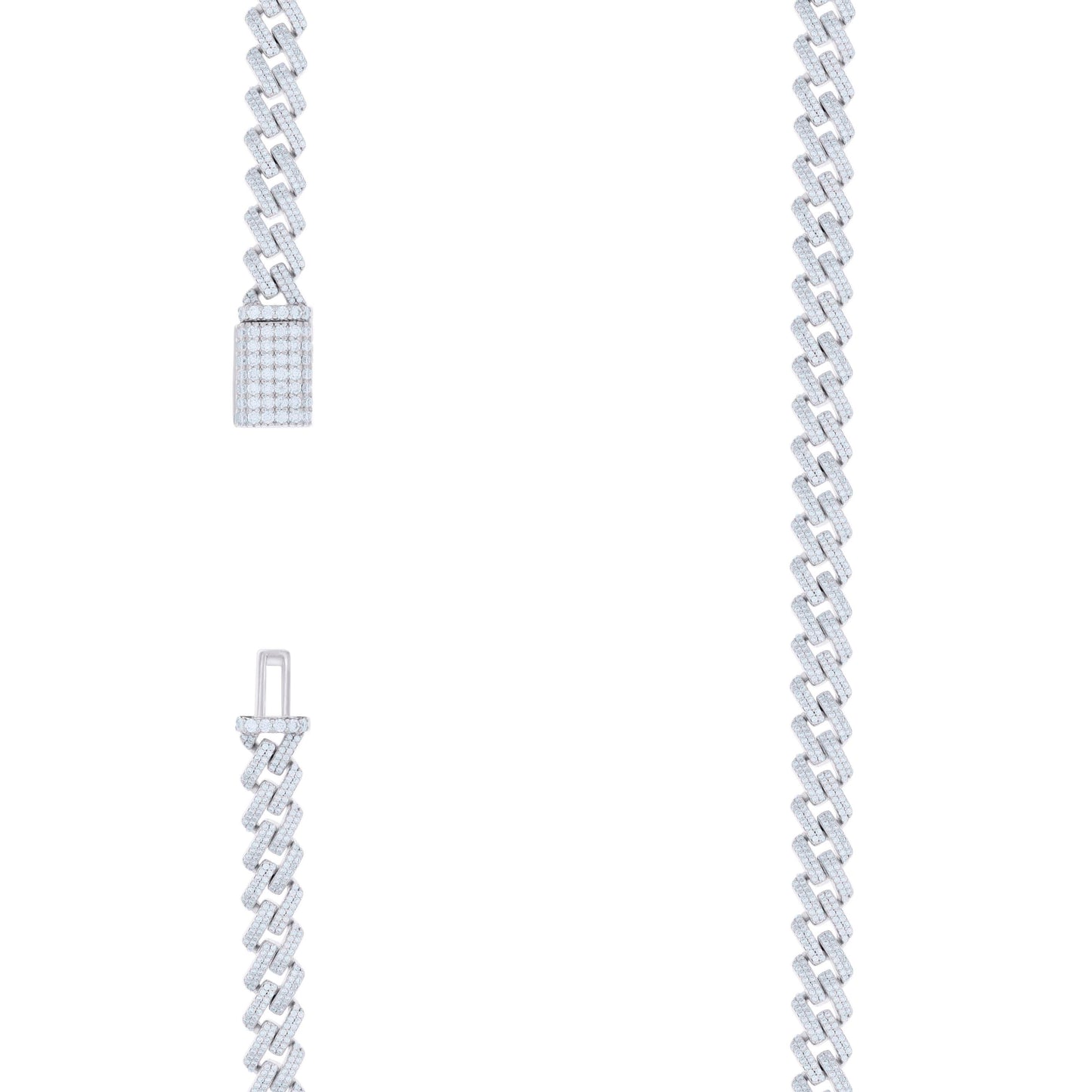 925 Sterling Silver Moissanite Chain 7mm