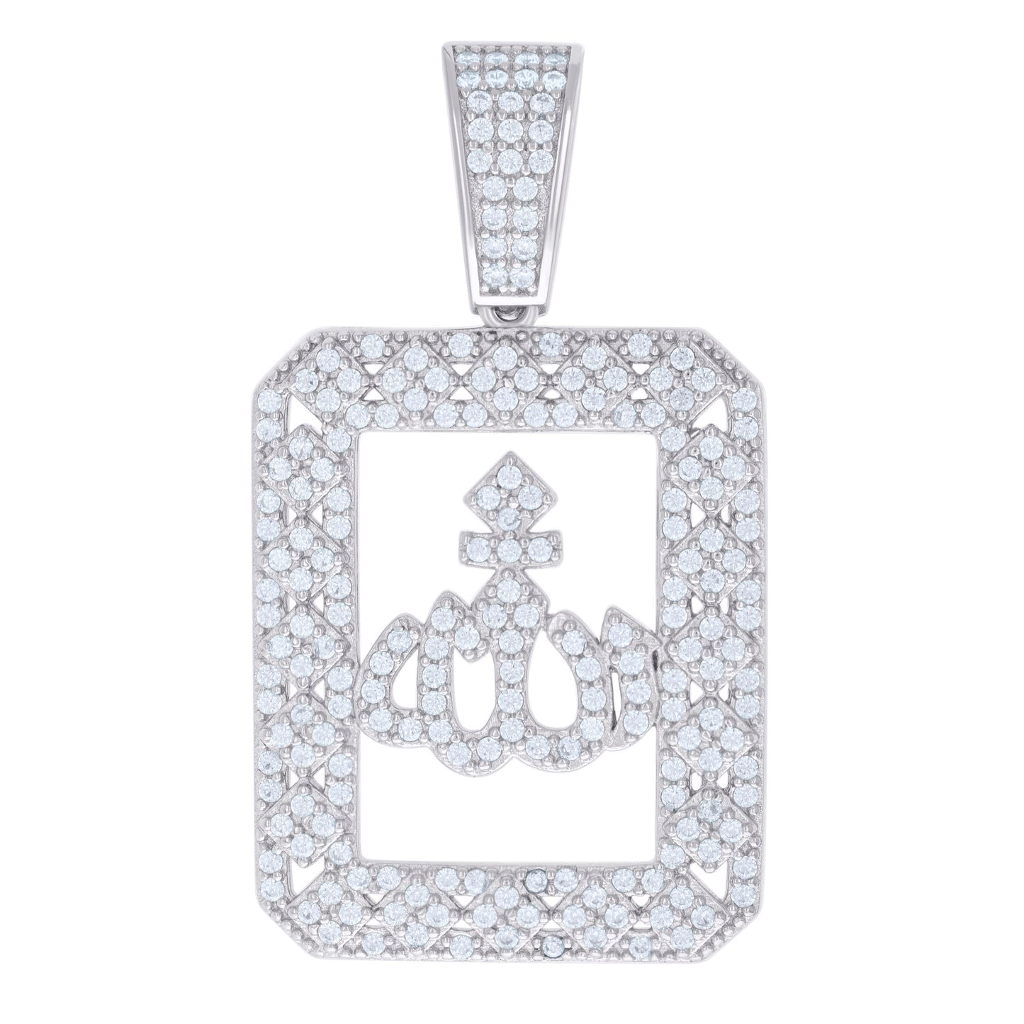925 Sterling Silver Pendant Moissanite 1.36 Ctw
