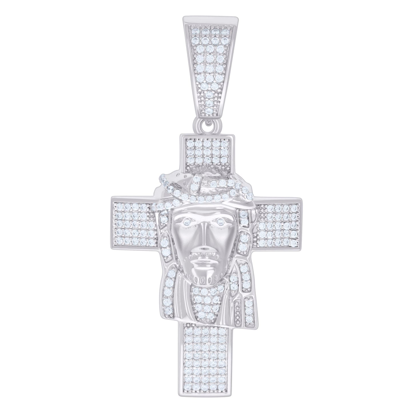 925 Sterling Silver 1.06Ctw Moissanite Pendant