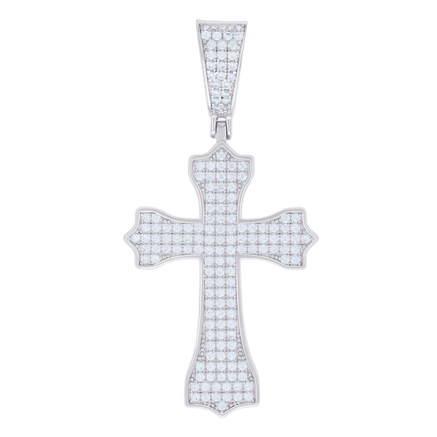 925 Sterling Silver Pendant Moissanite 1.31 Ctw
