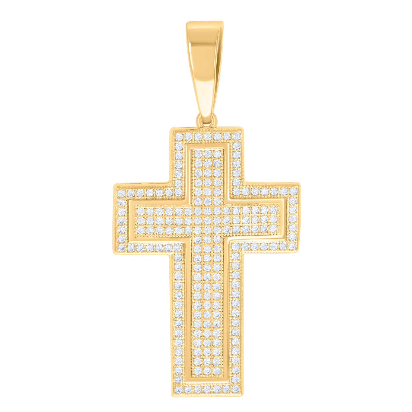 925 Sterling Silver Pendant Moissanite 1.04 Ctw