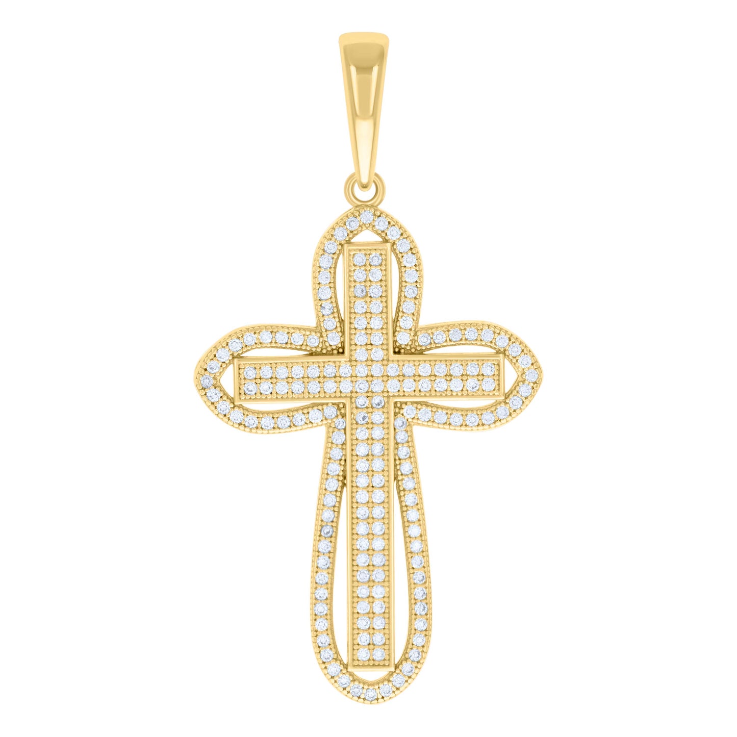 925 Sterling Silver Pendant Moissanite 1.09 Ctw