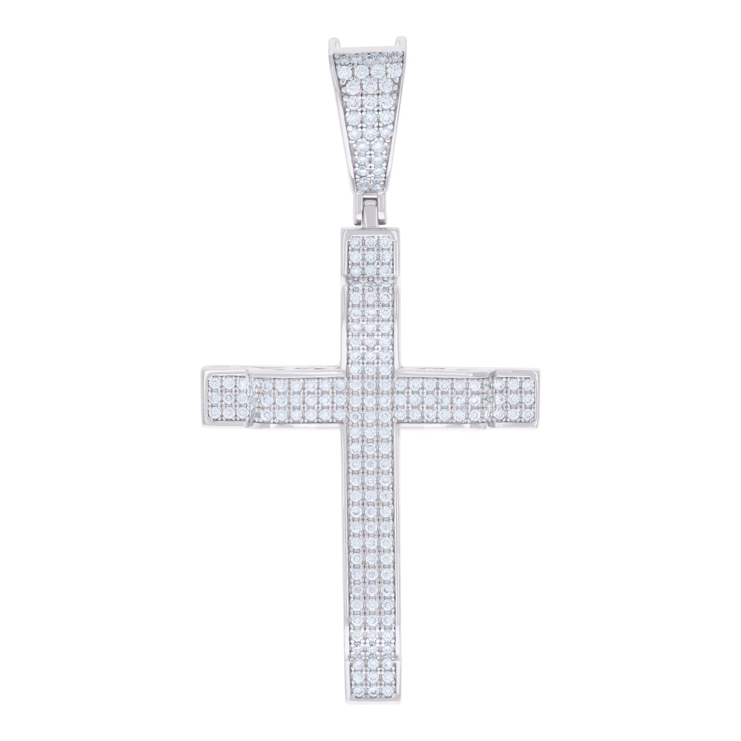 925 Sterling Silver Pendant Moissanite 1.03 Ctw