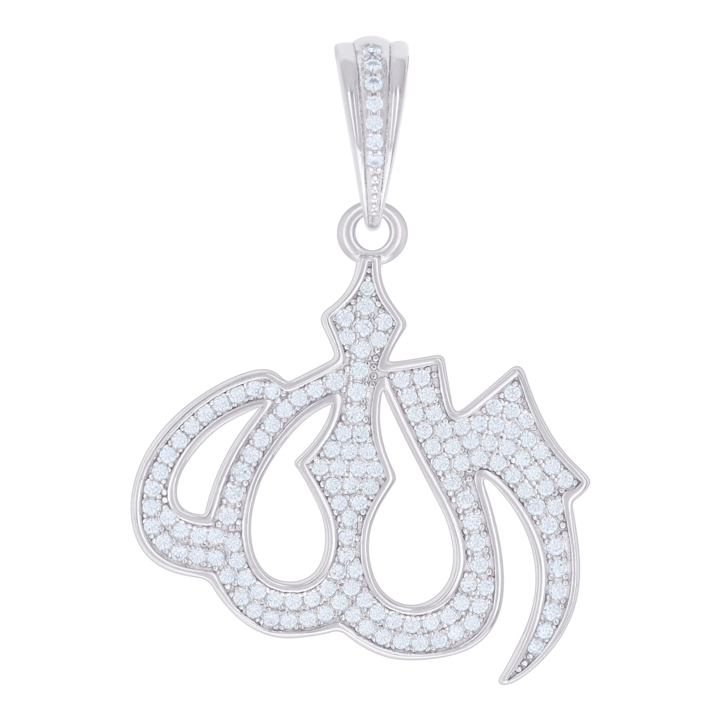 925 Sterling Silver Pendant Moissanite 0.82 Ctw